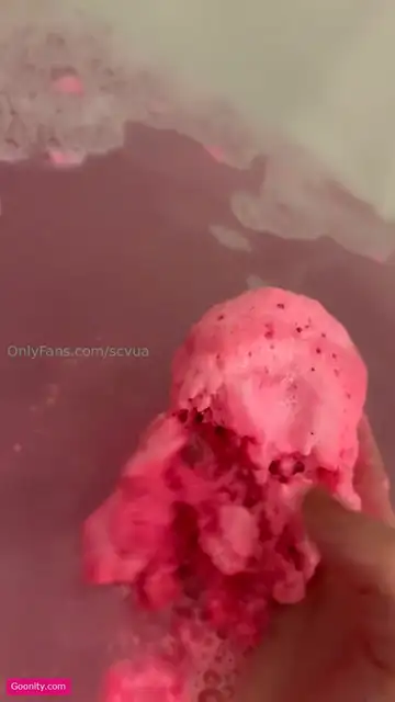 Ruby Playing With Pink Foam In Bath Nude OnlyFans Video