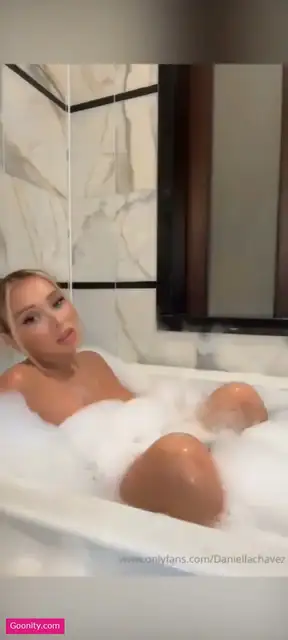 Daniella Chávez Showing Her Bare Ass In Bubbles Nude OnlyFans Video